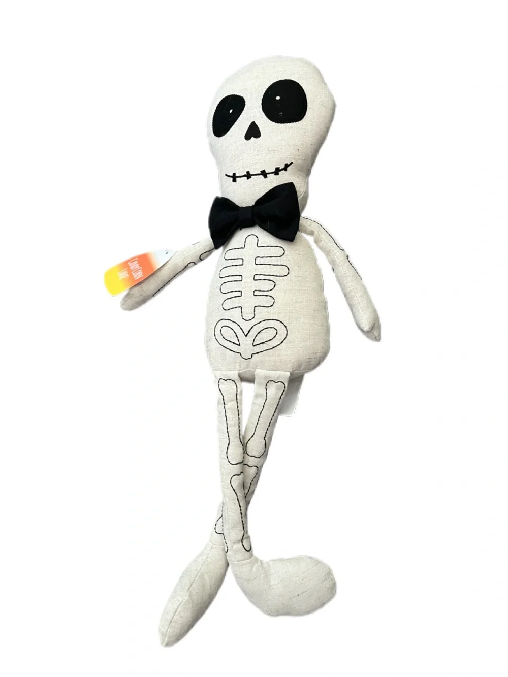 Candy Corn Lane! Oversized Plush Sitting Skelton! Hallloween decor! Brand New!